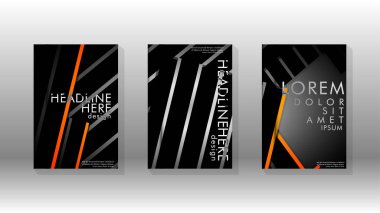 Geometrik tasarım arka planlı kapak kitabı.