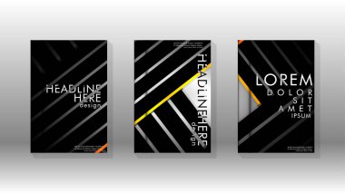 Geometrik tasarım arka planlı kapak kitabı.