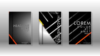 Geometrik tasarım arka planlı kapak kitabı.