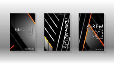 Geometrik tasarım arka planlı kapak kitabı.