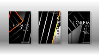 Geometrik tasarım arka planlı kapak kitabı.