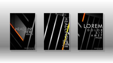 Geometrik tasarım arka planlı kapak kitabı.