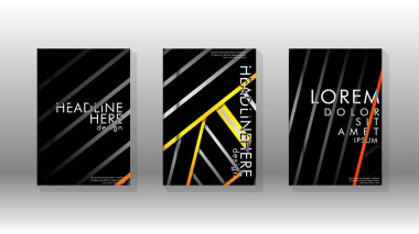 Geometrik tasarım arka planlı kapak kitabı.