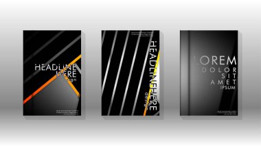 Geometrik tasarım arka planlı kapak kitabı.