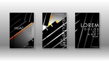 Geometrik tasarım arka planlı kapak kitabı.