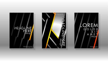 Geometrik tasarım arka planlı kapak kitabı.