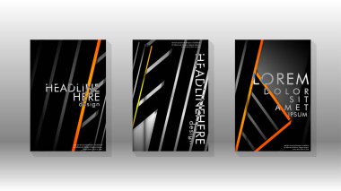 Geometrik tasarım arka planlı kapak kitabı.