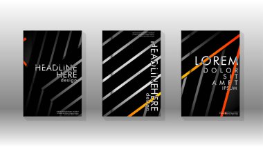 Geometrik tasarım arka planlı kapak kitabı.