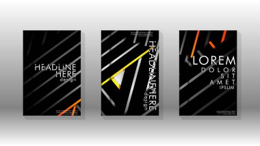 Geometrik tasarım arka planlı kapak kitabı.