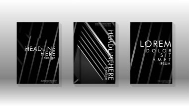 Geometrik tasarım arka planlı kapak kitabı.