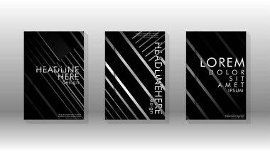 Geometrik tasarım arka planlı kapak kitabı.