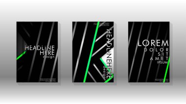 Geometrik tasarım arka planlı kapak kitabı.