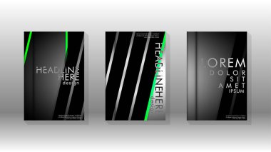 Geometrik tasarım arka planlı kapak kitabı.