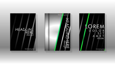 Geometrik tasarım arka planlı kapak kitabı.