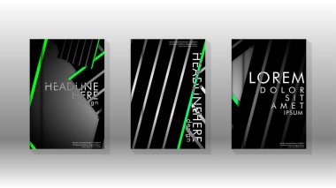 Geometrik tasarım arka planlı kapak kitabı