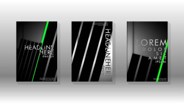 Geometrik tasarım arka planlı kapak kitabı.