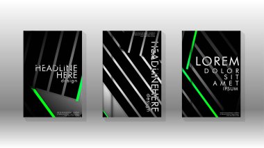 Geometrik tasarım arka planlı kapak kitabı.