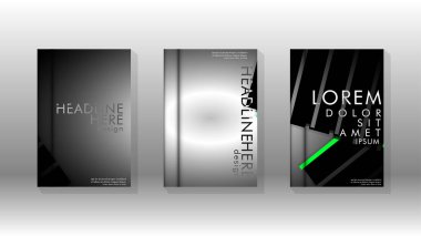 Geometrik tasarım arka planlı kapak kitabı.