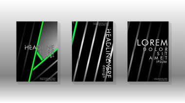 Geometrik tasarım arka planlı kapak kitabı.