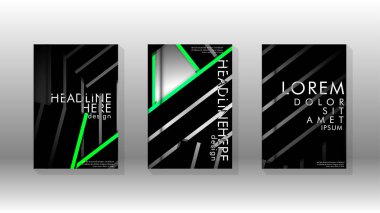 Geometrik tasarım arka planlı kapak kitabı.