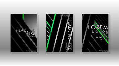 Geometrik tasarım arka planlı kapak kitabı.