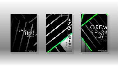 Geometrik tasarım arka planlı kapak kitabı.