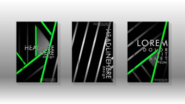 Geometrik tasarım arka planlı kapak kitabı.