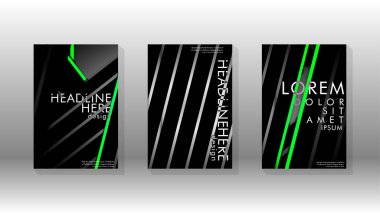 Geometrik tasarım arka planlı kapak kitabı.