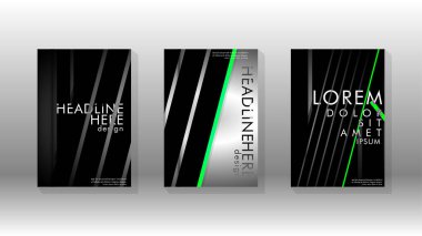 Geometrik tasarım arka planlı kapak kitabı.