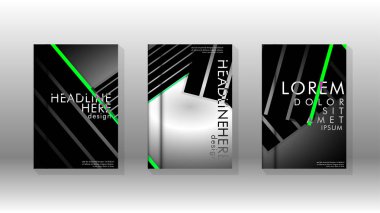 Geometrik tasarım arka planlı kapak kitabı.