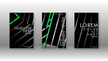 Geometrik tasarım arka planlı kapak kitabı.