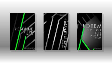 Geometrik tasarım arka planlı kapak kitabı.