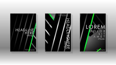 Geometrik tasarım arka planlı kapak kitabı.