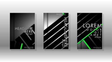 Geometrik tasarım arka planlı kapak kitabı.