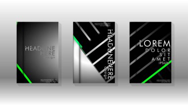 Geometrik tasarım arka planlı kapak kitabı.