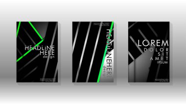 Geometrik tasarım arka planlı kapak kitabı.