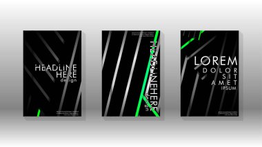 Geometrik tasarım arka planlı kapak kitabı.