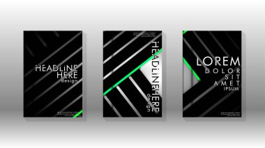 Geometrik tasarım arka planlı kapak kitabı.