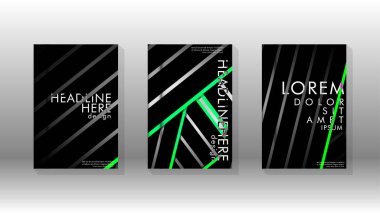 Geometrik tasarım arka planlı kapak kitabı.