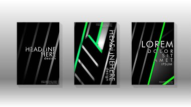 Geometrik tasarım arka planlı kapak kitabı.