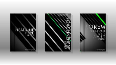 Geometrik tasarım arka planlı kapak kitabı.