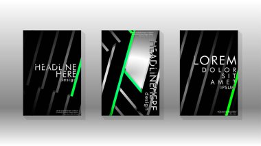 Geometrik tasarım arka planlı kapak kitabı.