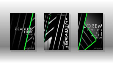 Geometrik tasarım arka planlı kapak kitabı.