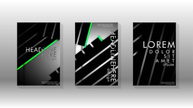 Geometrik tasarım arka planlı kapak kitabı.