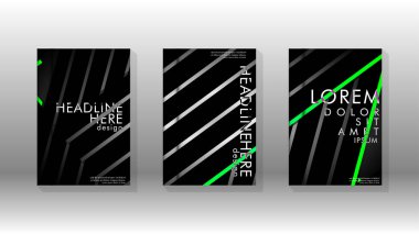 Geometrik tasarım arka planlı kapak kitabı.