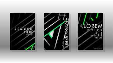 Geometrik tasarım arka planlı kapak kitabı