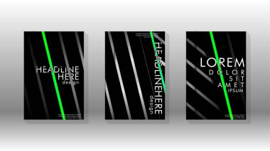 Geometrik tasarım arka planlı kapak kitabı