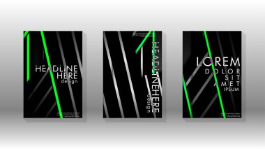 Geometrik tasarım arka planlı kapak kitabı