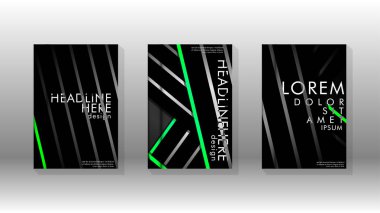 Geometrik tasarım arka planlı kapak kitabı