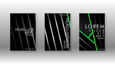 Geometrik tasarım arka planlı kapak kitabı